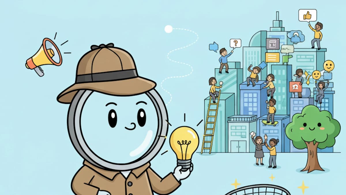 Cartoon Chrome extension in detective clothing