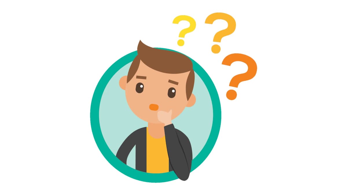 Cartoon man thinking about innovation