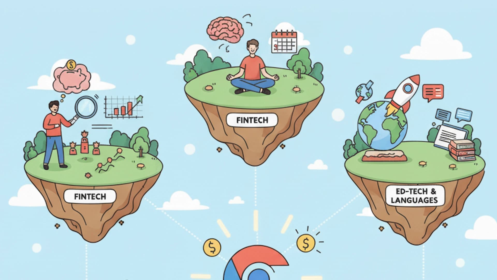 Islands of Chrome extensions