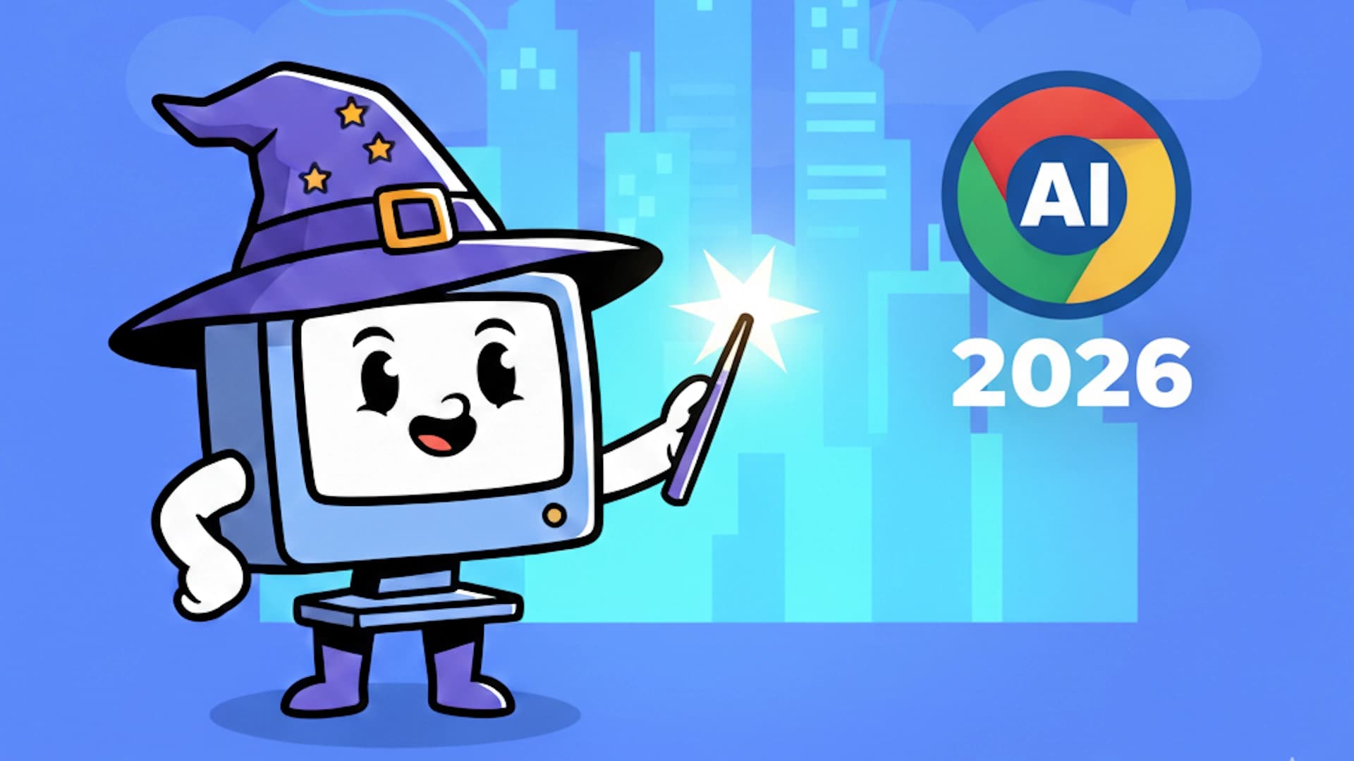 Cartoon wizard with Chrome extension