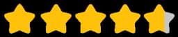 5 stars lined up